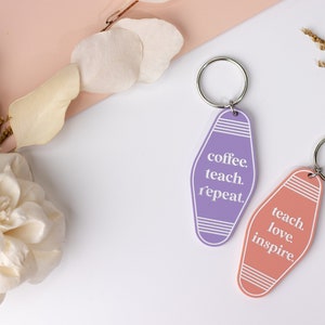 Retro Keychains | Vintage Motel Keychain | Funny Keychains | Car Keychains | Retro
