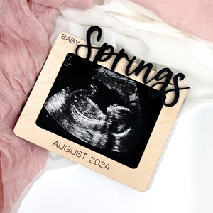 Ultrasound Photo Frame | Family Pregnancy Announcement | Baby | Magnetic Ultrasound Frame