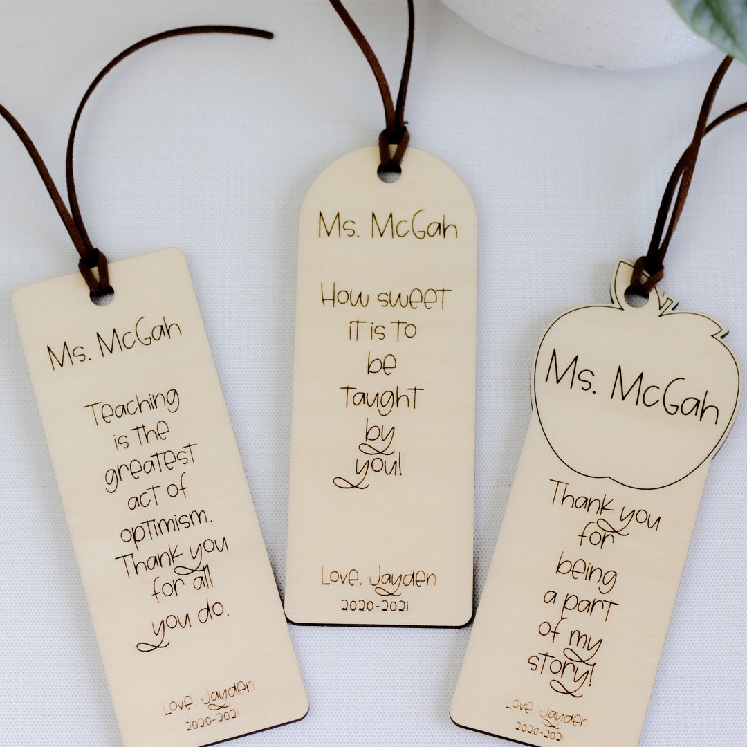 Teacher Appreciation Bookmark | Teacher Gift | Teachers Gift | Thank ...
