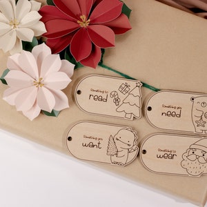 Something to Read | Something You Need | Something to Wear | Something You Want Tags | Christmas Tags | Christmas Gift Tag