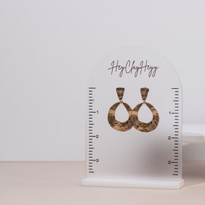 Stud Earring Display | Photography Prop | Earring Stand | Earring Display with Measurements | Custom Logo | Measurement Display Stand