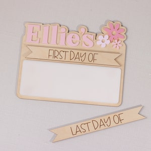 First Day of School Sign | Last Day of School | Back to School Signs | Dry Erase Sign | Reusable Sign