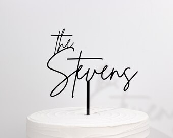 Wedding Cake Topper | Event Cake Topper | Wedding | Classic | Modern Cake Topper | Customizable Cake Topper