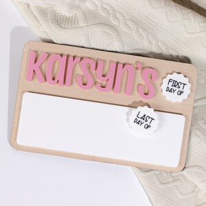 First Day of School Sign | Last Day of School | Back to School Signs | Dry Erase Sign | Reusable Sign
