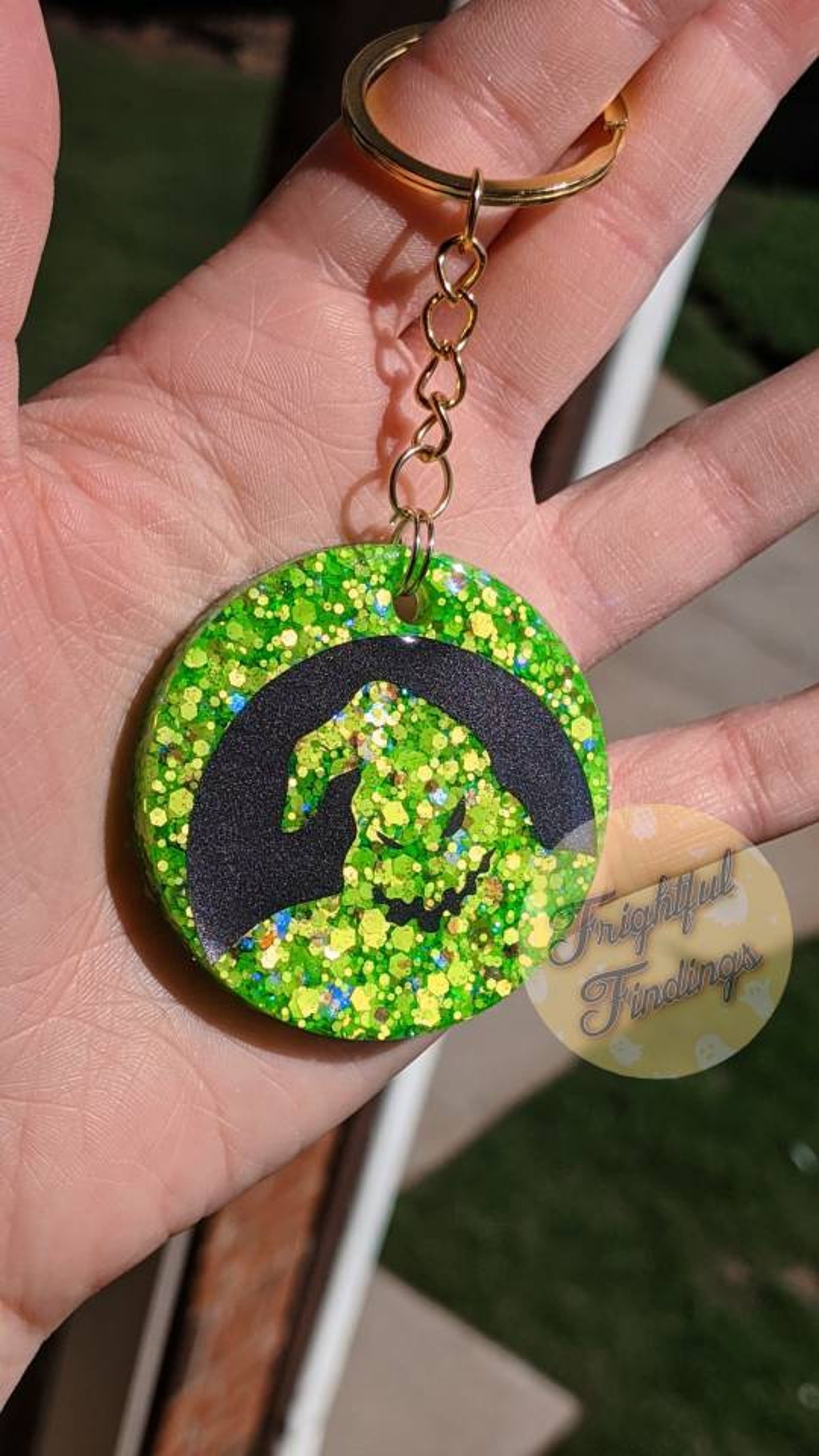 oogie boogie plush keychain