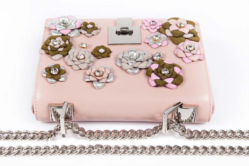 PINK Leather Bag Pink Shoulder Bag Handmade Cross Body Bag Etsy