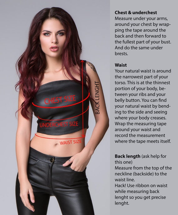 SEXY CROP TOP Genuine Leather Crop Top Real Stretch Leather Custom Made Top for Women Plus Size Top Sexy Leather Top With Zipper on Side Etsy Canada