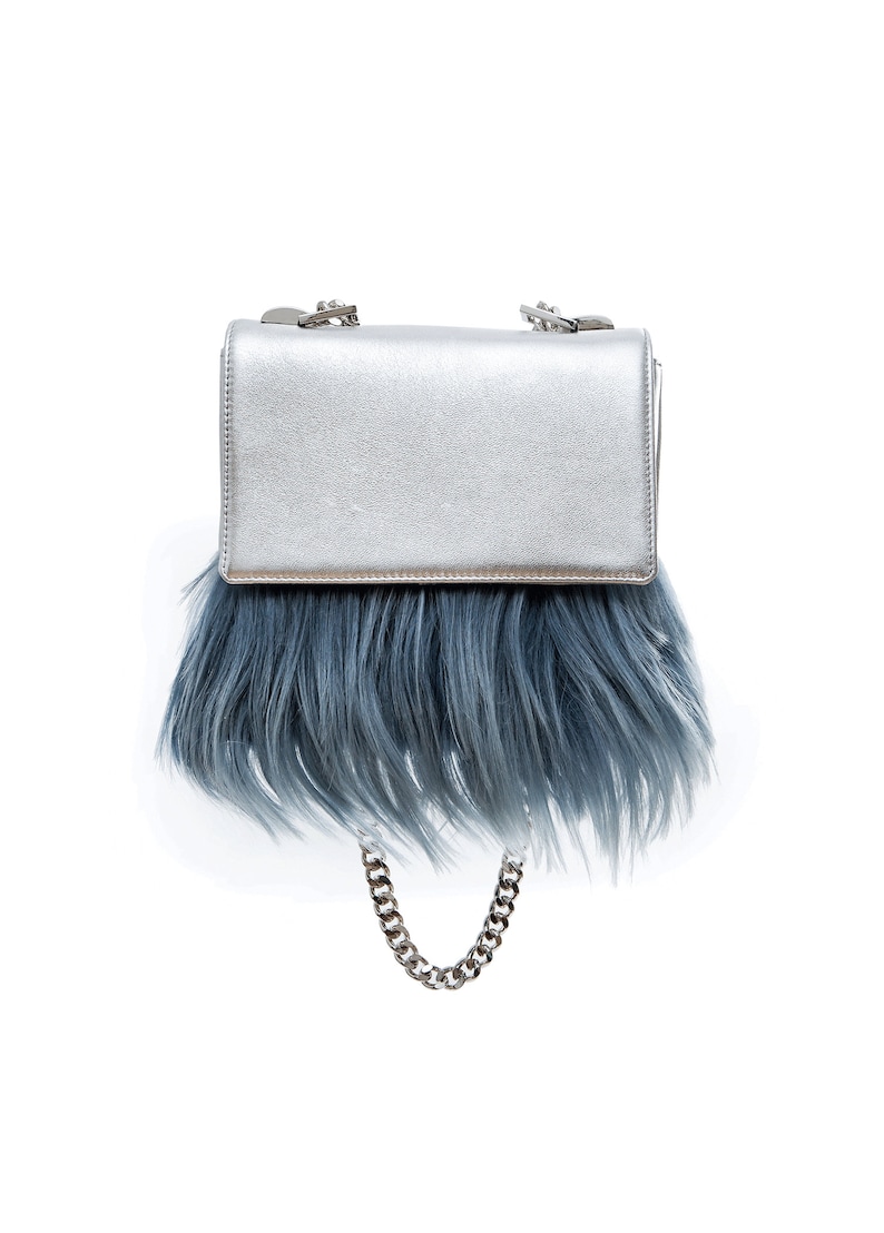 cross body bag silver chain
