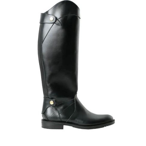 SERPENT BOOTS con rivetti Stivali da equitazione in pelle nera Stivali lunghi al ginocchio alti Donna Moda morbida pelle calda Ginocchio alto Stivaletti