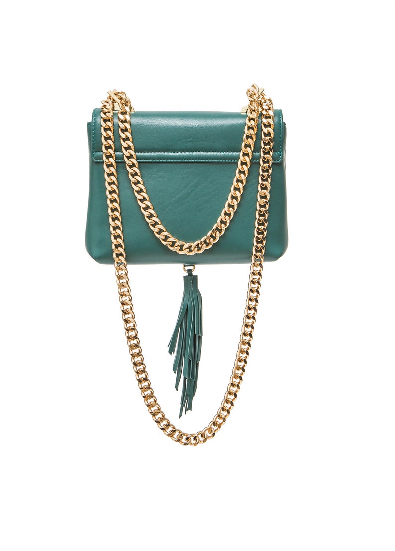 Emerald Green Leather Commuter Bag (XL Design)