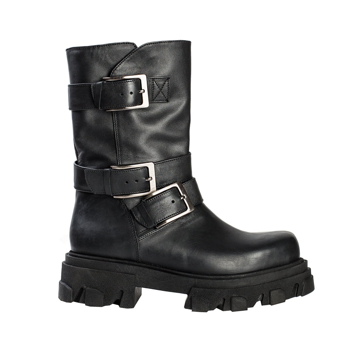 LV Janet cloth biker boots