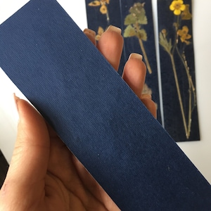 PRESSED FLOWER BOOKMARKS Set of Four Natural Real Pressed Flower ...