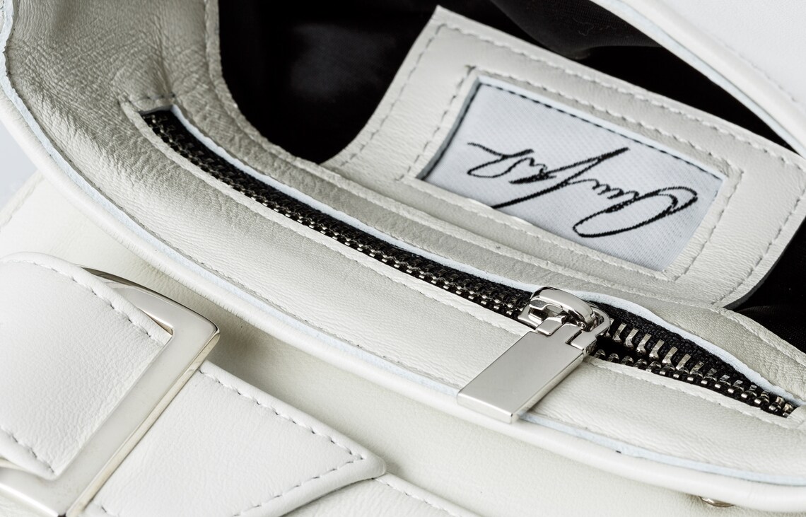 CLASSIC BELT BAG White Leather Bag for Women White Belt Etsy