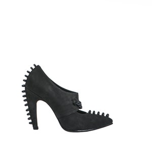 BLACK point toe pumps | High heel shoes Genuine leather shoes Black leather heels Black suede pumps black suede heels