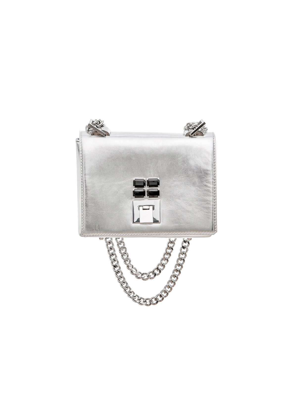 SILVER Leather Bag Silver Shoulder Bag Handmade Cross Body Bag - Etsy