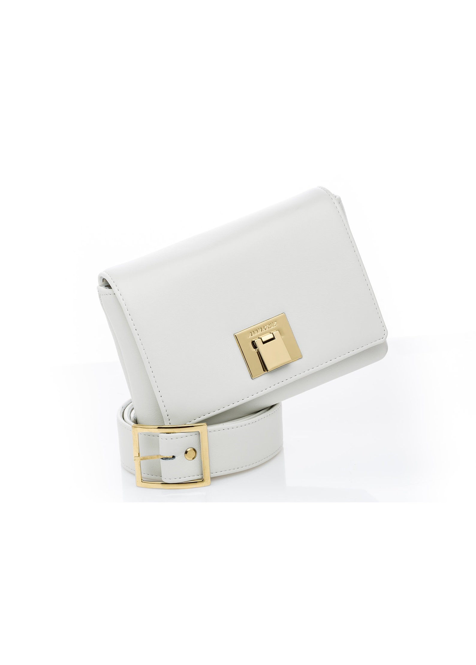 CLASSIC BELT BAG White Leather Bag for Women White Belt Etsy