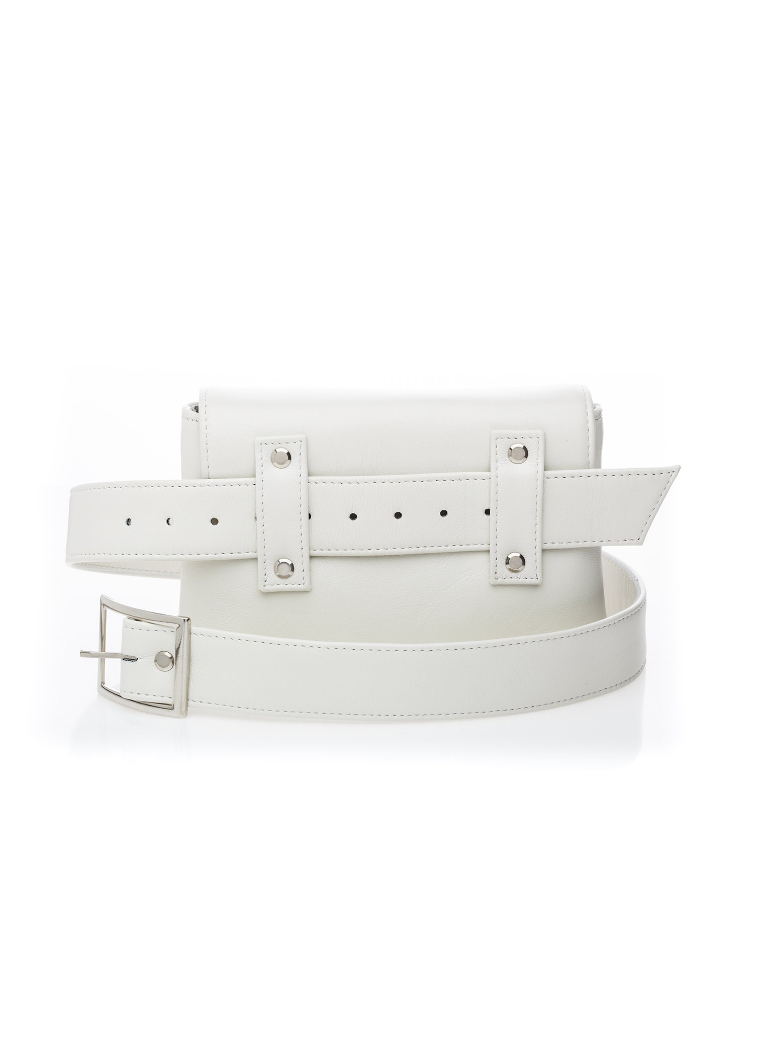 CLASSIC BELT BAG White Leather Bag for Women White Belt Etsy