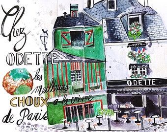 Carte Postale de Paris « La pâtisserie Chez Odette »