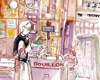 Postcard from Paris “Le Bouillon Chartier”