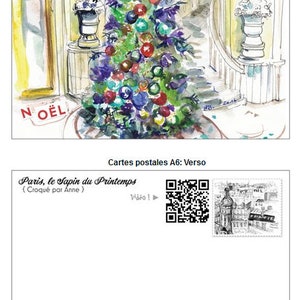 Carte Postale de Paris « Noël au Printemps » image 2