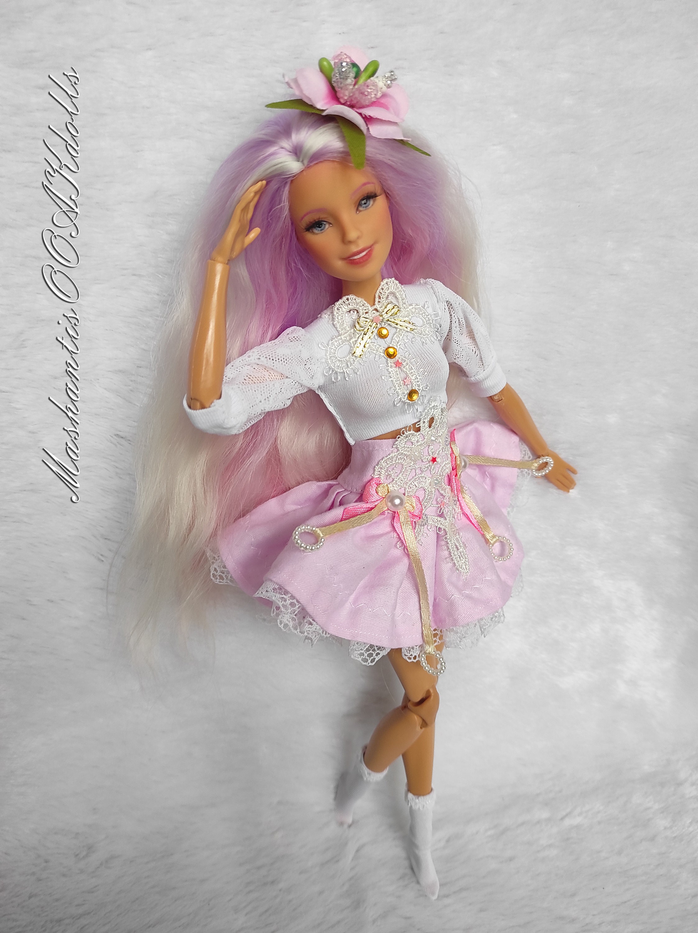 OOAK Barbie doll Made To Move with natural hair Etsy