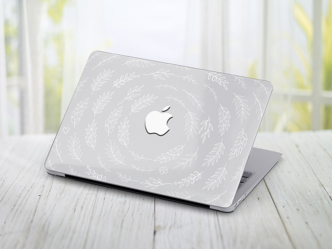 MacBook Air M1 Case Cute plants MacBook Pro 13 Case White Etsy