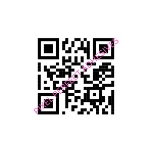 May include: Black and white QR code. The text "PIXEL PERFECT ADHESIVES" is printed diagonally across the code.