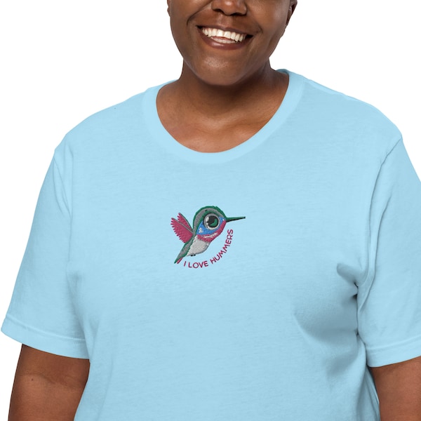 I Love Hummers Embroidered Tee - FREE SHIPPING