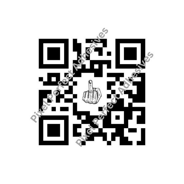 Digital Download QR Code w/ "FUCK YOU" message