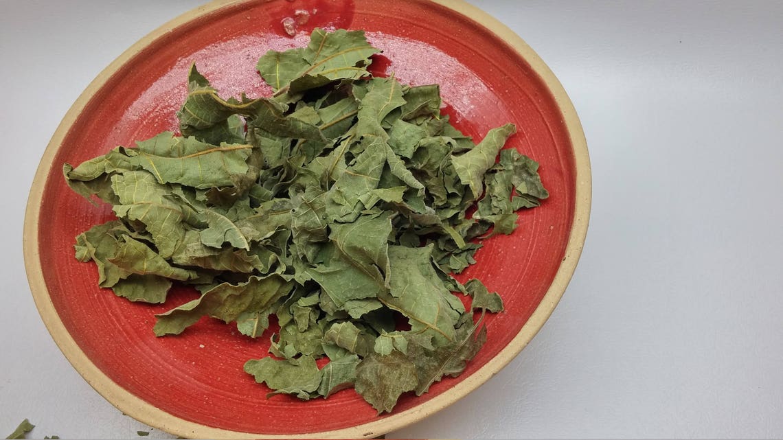 Fig Leaf Tea, Fig Dried Leaves, Dried, Organic Mediterranean Herbs, by