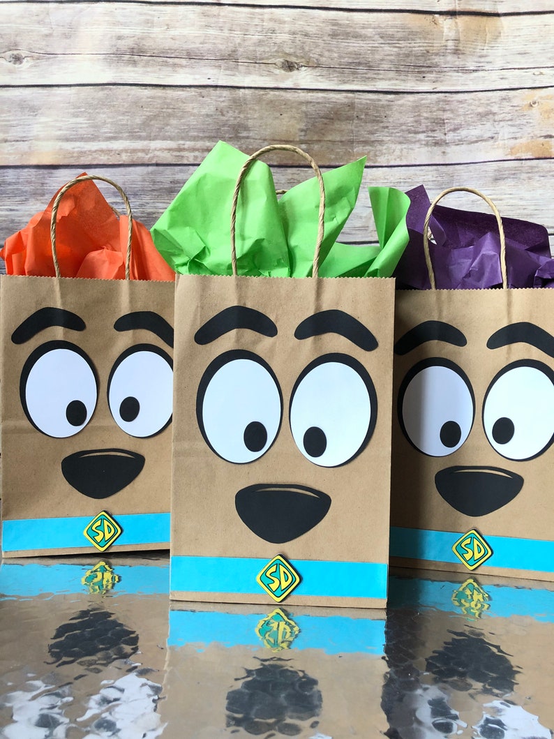 Scooby Doo Inspired Party Bags Favor Bags Goody Bags Candy Etsy