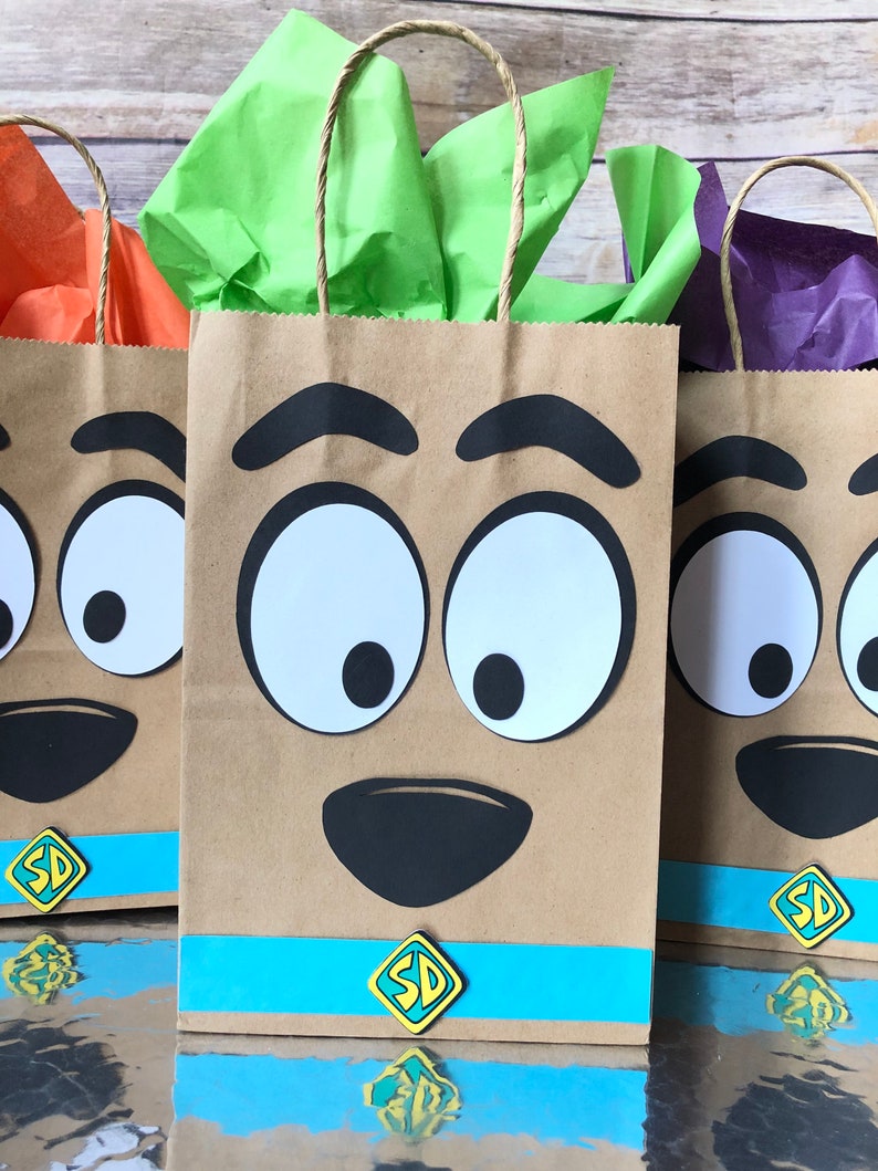 Scooby Doo Inspired Party Bags Favor Bags Goody Bags Candy | Etsy