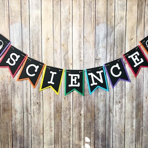 Science Classroom Decor, Science Teacher, Science Banner, Classroom Door Sign, Classroom Decor Elementary, Teacher Door Sign