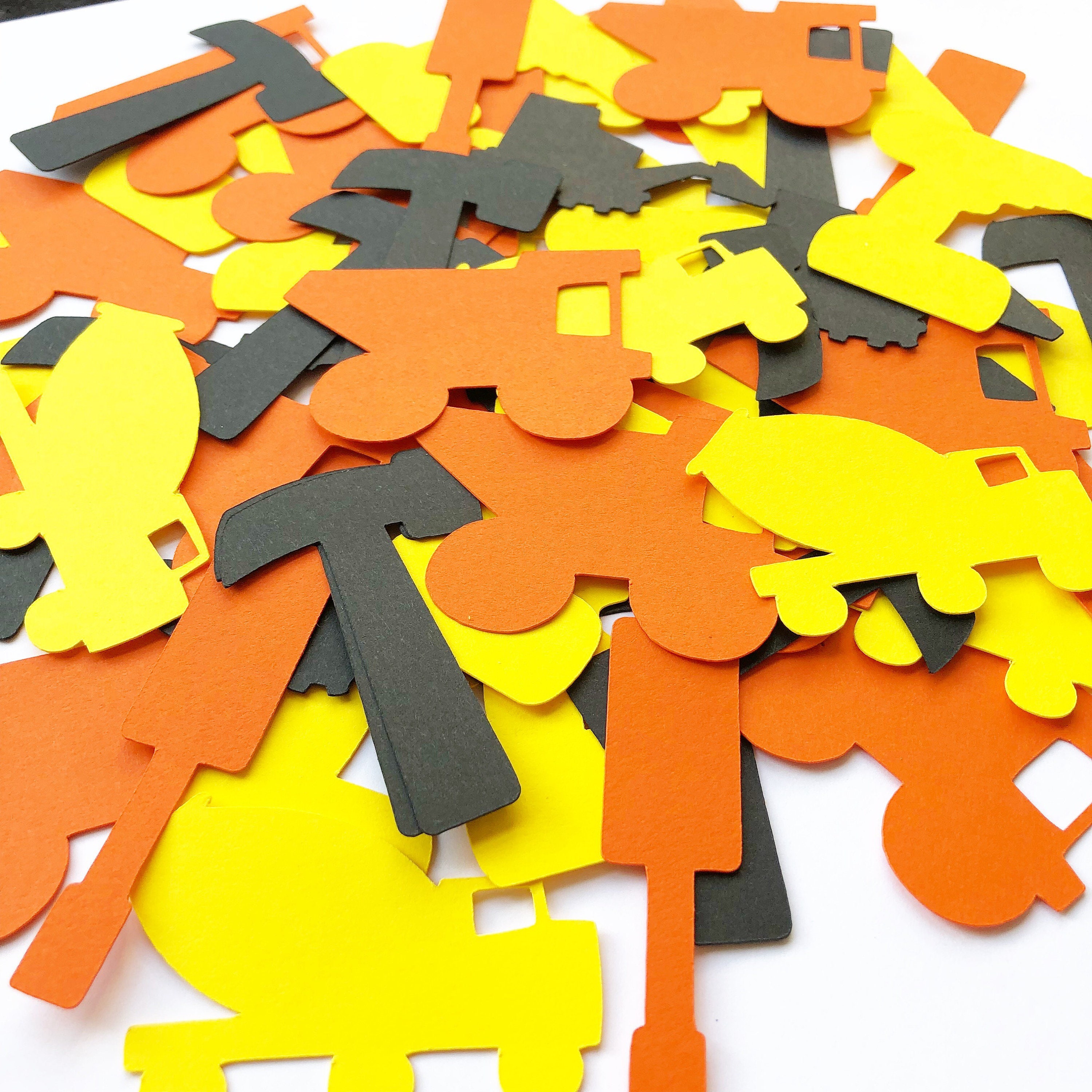 Construction Party Confetti First Birthday Babyshower Table Decor Tools Dump Truck