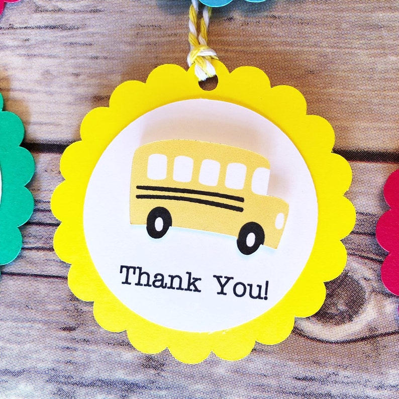 Transportation Party Favor Tags Thank You Tags, First Birthday, Favor Bags, Boat, Things That Go, Gift Tags, Garbage Truck, School Bus image 7
