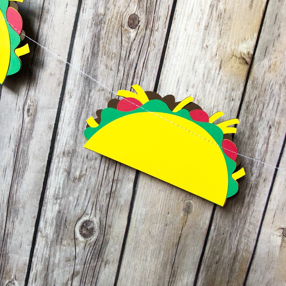 Fiesta Taco Garland Mexican Cinco De Mayo Tacos & Cactus Etsy