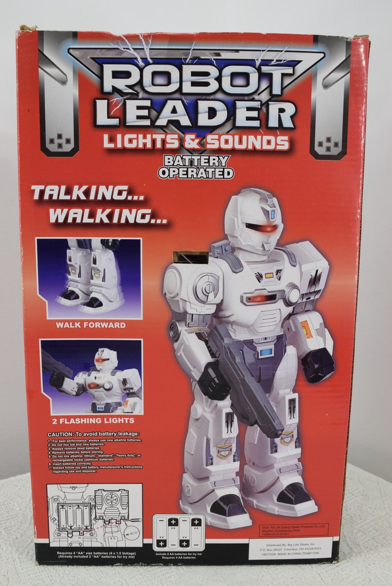 Robot Leader Lights & Sounds Walking Talking Etsy