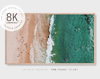 Fotografía aérea de surf en Manly para Samsung Frame TV (descarga digital 8K)