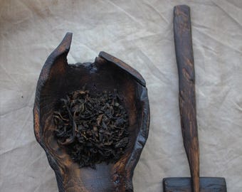 Oak Wood Tea Scoop: Chahe for Tea Ceremony
