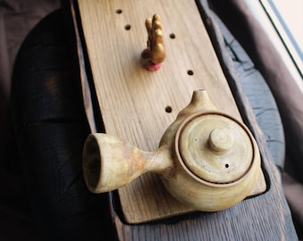Tavolino da tè Wabisabi: set per la cerimonia del tè Gong Fu in rovere e frassino