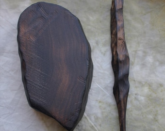 Gong fu Walnut Tea Scoop: Handmade Chahe for Tea Ceremony