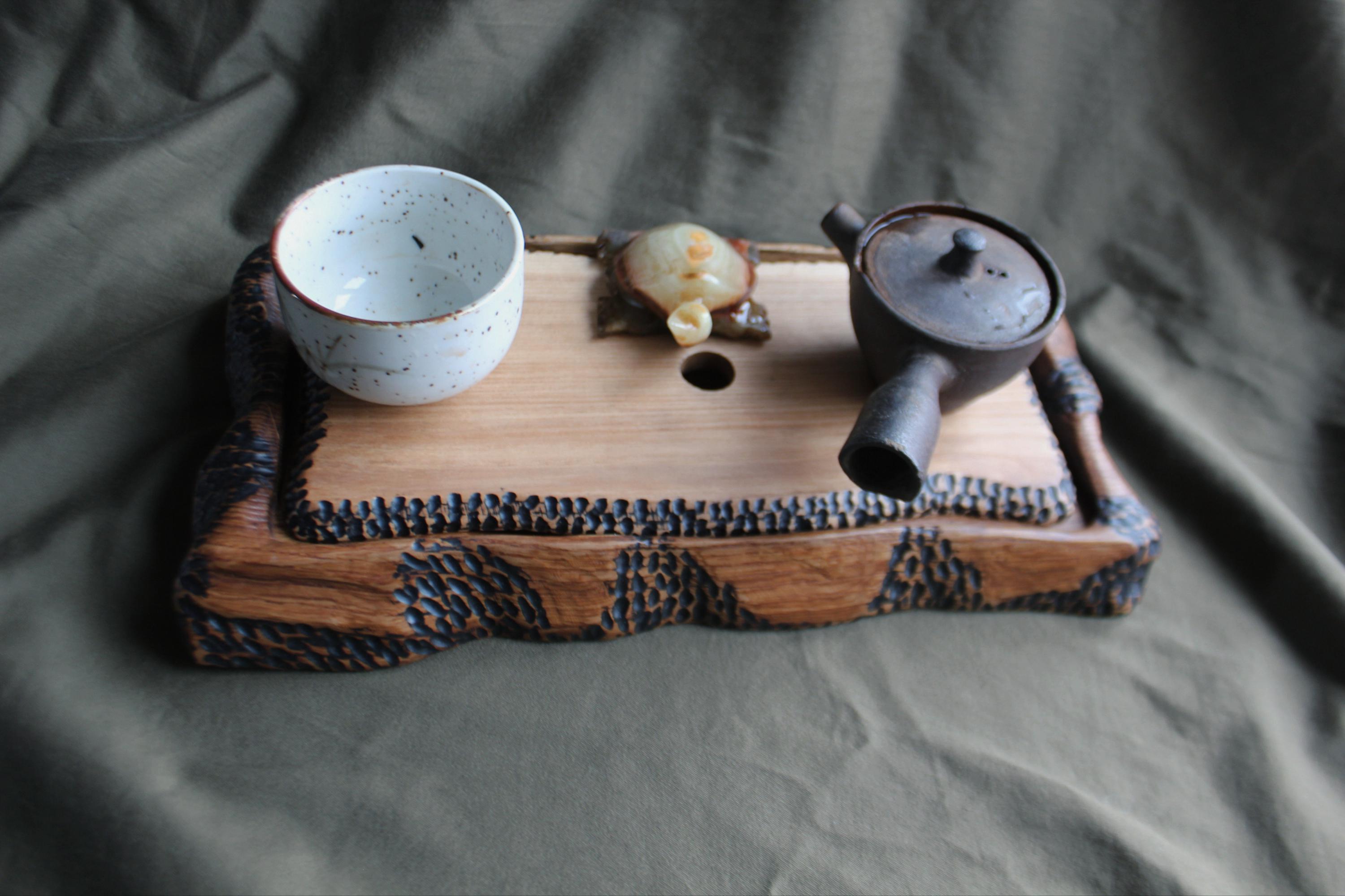 中国製 功夫茶器 ミニ竹製 日本製 小型功夫茶器セット 貯水式貯水