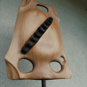Abstract Wooden Sculpture &quot;Annihilation&quot;. Sculpture for rooms interior. Wooden art objects. Fantasy art objects