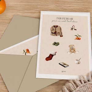 Carte de Noël - Mon petit kit pour un Noël tout doux