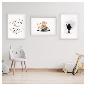 Póster del niño oso