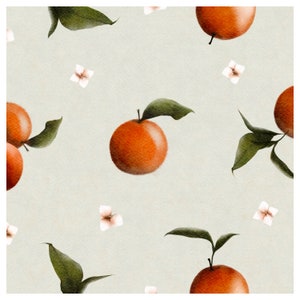 Carte Postale Oranges et fleurs