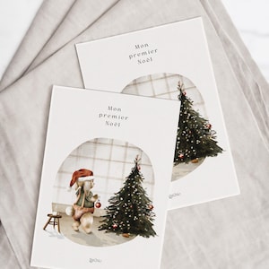 Carte de Noël «  mon premier Noël »