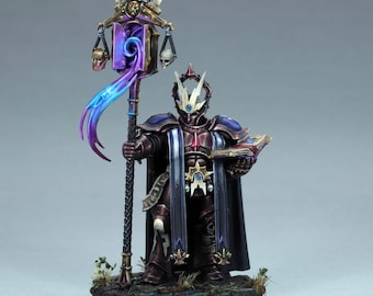 Painted Lord Exorcist Miniature. Stormcast Eternals. Warhammer Age of Sigmar. Aos dnd cleric
