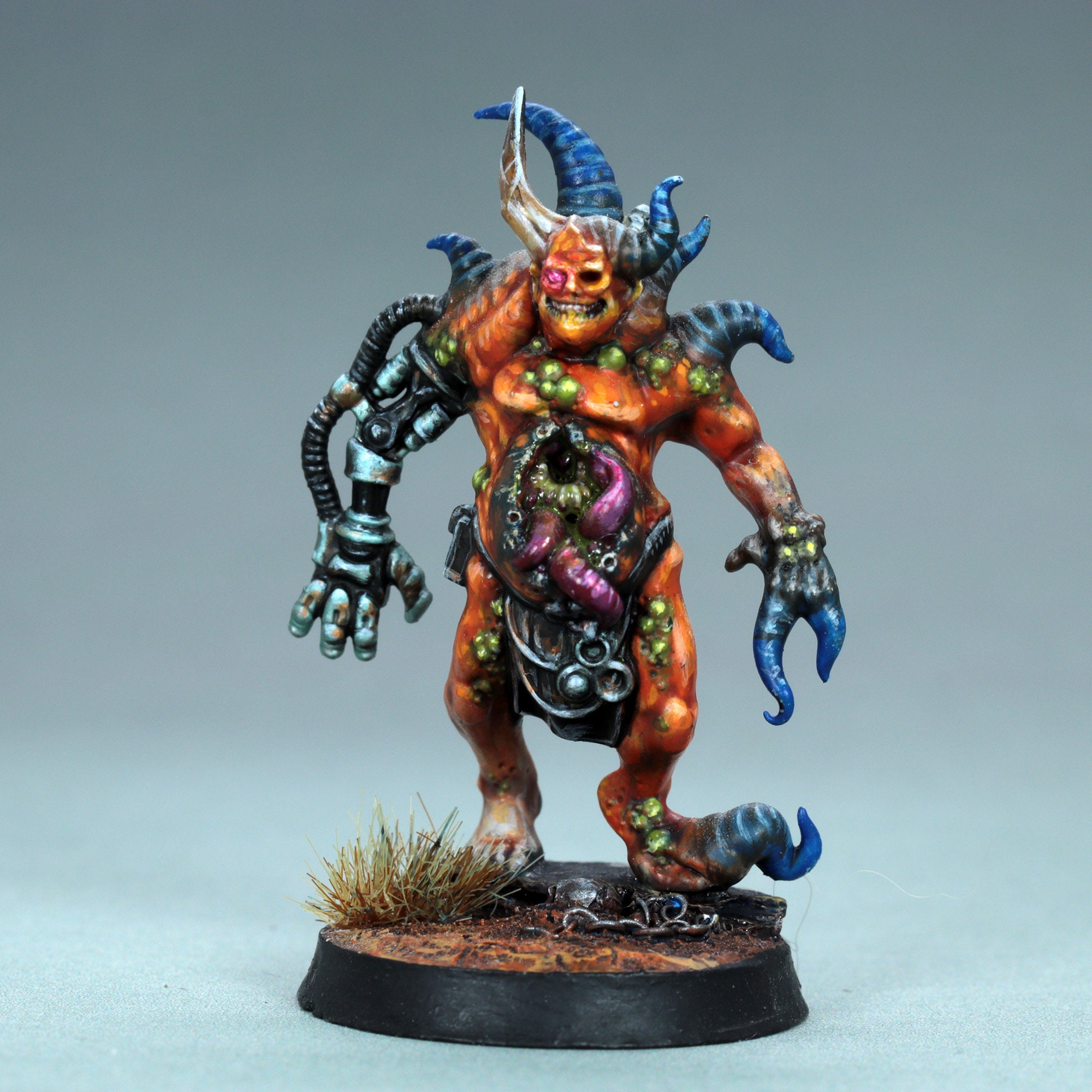 Painted Poxwalker Miniature, Painted Nurgle Poxwalker, Painted