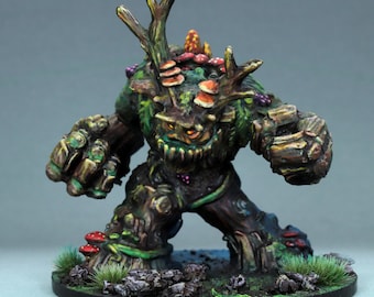 painted Spirit of the Forest miniature, painted Ent Miniature,painted Treant Miniature,painted Treeman miniature,painted DnD plant miniature
